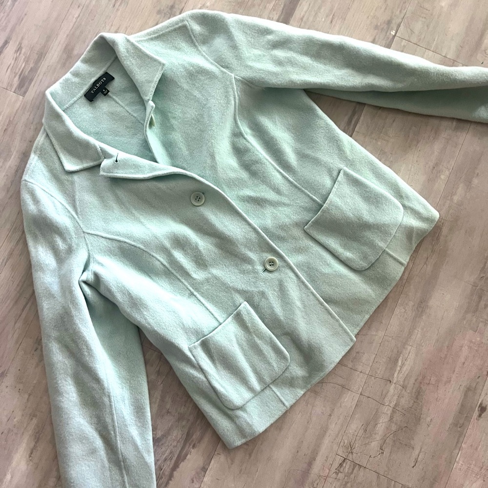 TALBOTS ROBIN EGG BLUE JACKET